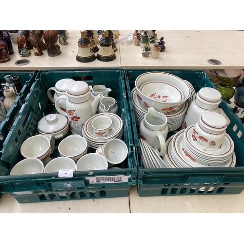 245 - A large collection of 1970s Royal Doulton Fieldflower dinnerware