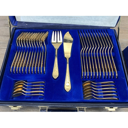 262 - A Solingen 23/24 Karat plated canteen of cutlery