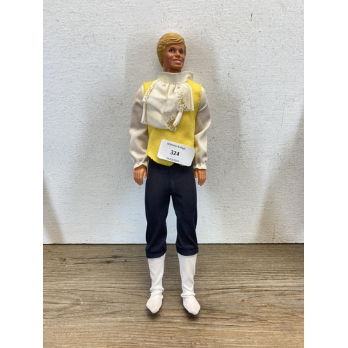 324 - Three Mattel Ken dolls to include one dated 1968 etc.