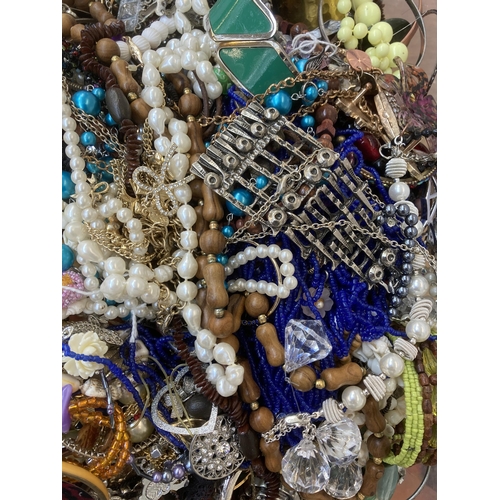 361 - A large quantity of costume jewellery