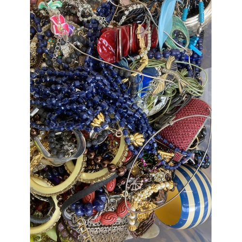 362 - A large quantity of costume jewellery