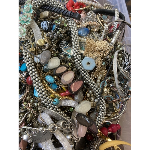 363 - A large quantity of costume jewellery