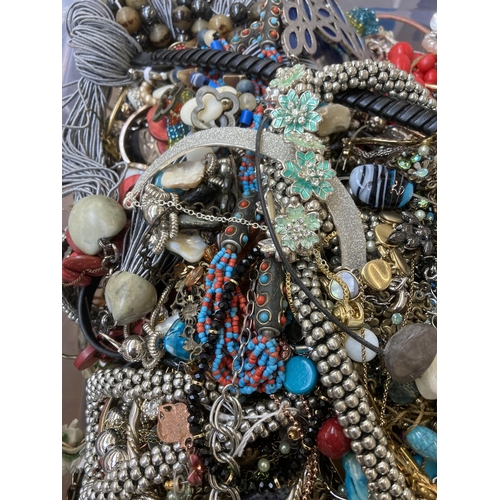 363 - A large quantity of costume jewellery