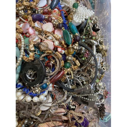 364 - A large quantity of costume jewellery