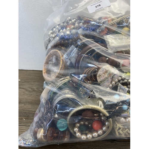 378 - Approx. 10kg of costume jewellery