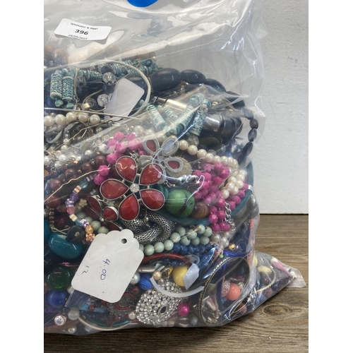 396 - Approx. 10kg of costume jewellery