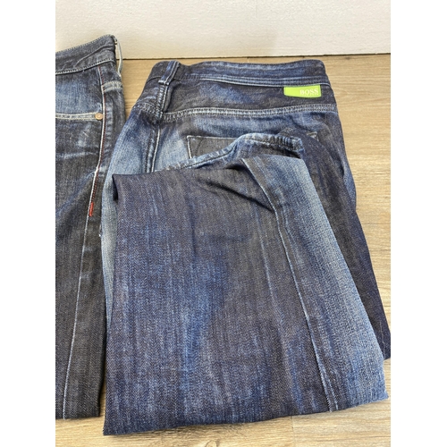 406 - Three pairs of Hugo Boss men's size 34/32 denim jeans