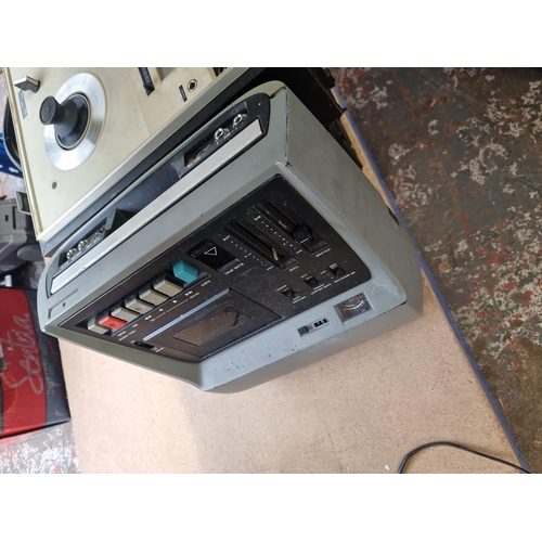 698 - Three Sony items, one TC-182 cassette-corder one TC-252 reel-to-reel tape recorder and one 630ESD in... 