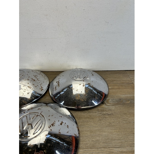 551 - Three Volkswagen hubcaps - approx. 27cm diameter