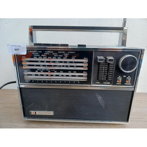 647 - A Mid 1970s Bush VTR178 four-band transistor radio