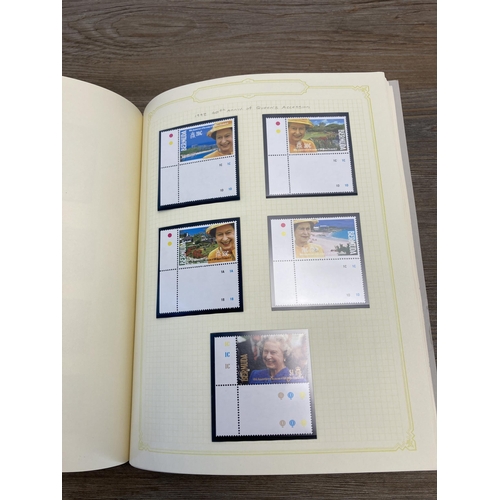 450 - A Stanley Gibbons stamp album containing Bermuda stamps