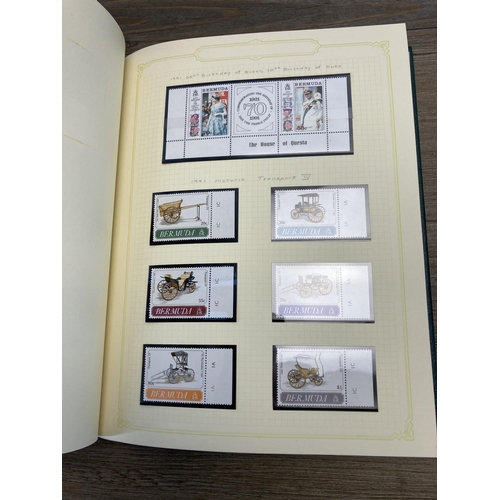 450 - A Stanley Gibbons stamp album containing Bermuda stamps