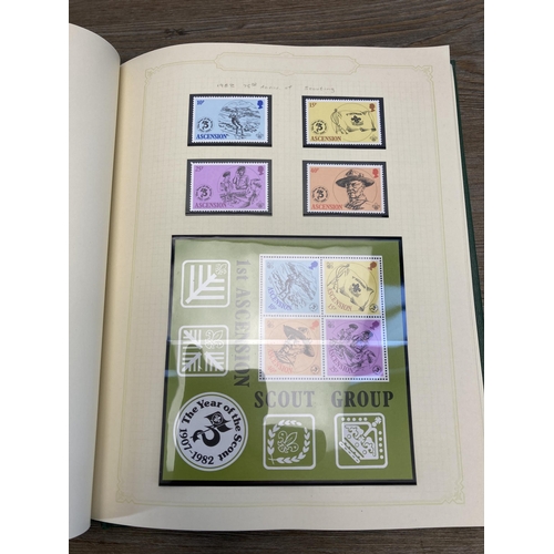 451 - A Stanley Gibbons stamp album containing Ascension Island stamps