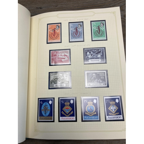 451 - A Stanley Gibbons stamp album containing Ascension Island stamps