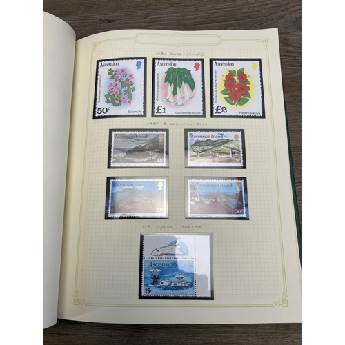 451 - A Stanley Gibbons stamp album containing Ascension Island stamps