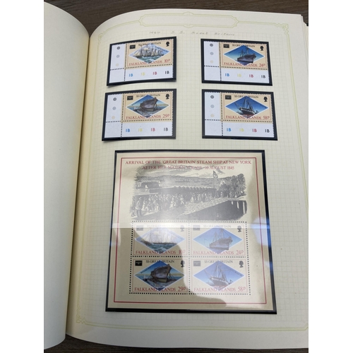 452 - A Stanley Gibbons stamp album containing Falkland Islands stamps