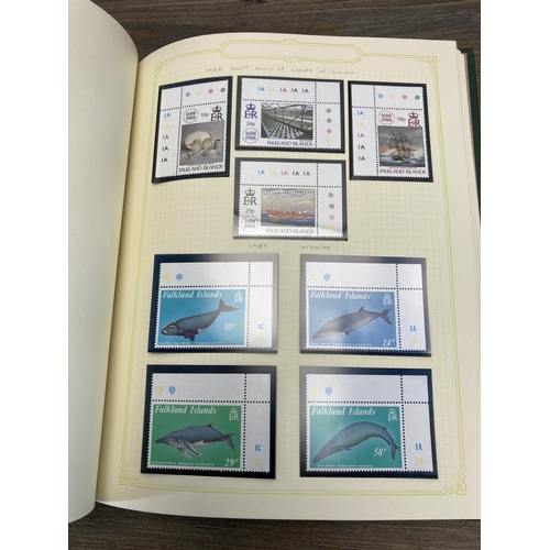 452 - A Stanley Gibbons stamp album containing Falkland Islands stamps