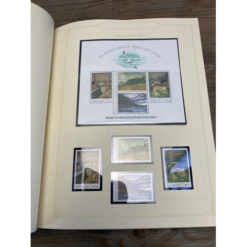 457 - A Stanley Gibbons stamp album containing Tristan Da Cunha stamps