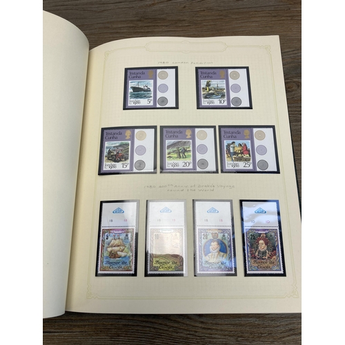 457 - A Stanley Gibbons stamp album containing Tristan Da Cunha stamps