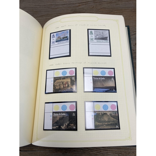 457 - A Stanley Gibbons stamp album containing Tristan Da Cunha stamps