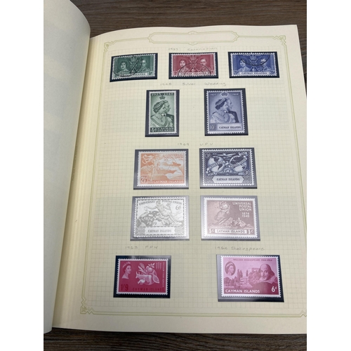 459 - A Stanley Gibbons stamp album containing Cayman Islands stamps