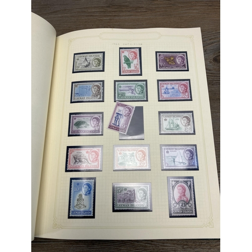 459 - A Stanley Gibbons stamp album containing Cayman Islands stamps