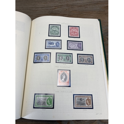 465 - A Stanley Gibbons stamp album containing Antigua and Turks and Caicos stamps