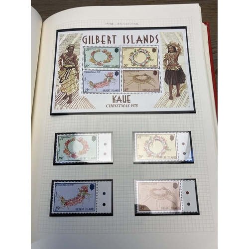 469 - A Stanley Gibbons stamp album containing Kiribati and Gilbert Islands stamps