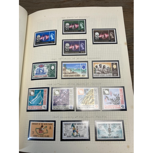 469 - A Stanley Gibbons stamp album containing Kiribati and Gilbert Islands stamps