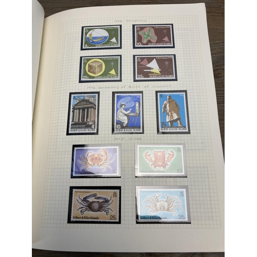 469 - A Stanley Gibbons stamp album containing Kiribati and Gilbert Islands stamps