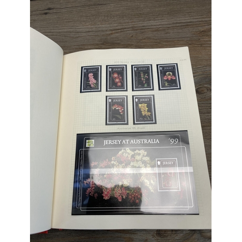 471 - A Stanley Gibbons stamp album containing Jersey stamps