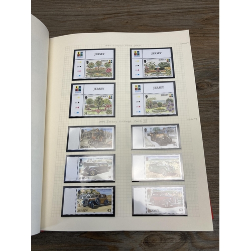 471 - A Stanley Gibbons stamp album containing Jersey stamps