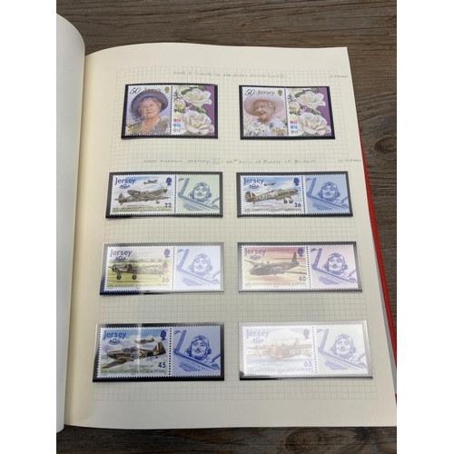 471 - A Stanley Gibbons stamp album containing Jersey stamps