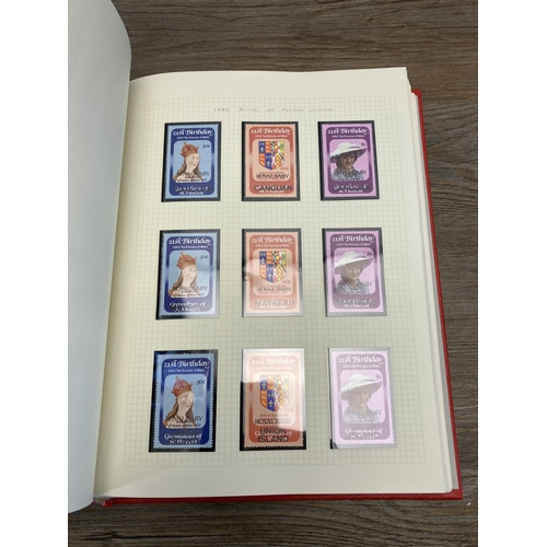 477 - A Stanley Gibbons stamp album containing St Vincent and South Georgia stamps