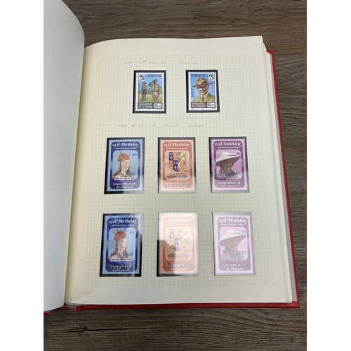 477 - A Stanley Gibbons stamp album containing St Vincent and South Georgia stamps