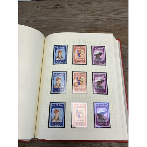 477 - A Stanley Gibbons stamp album containing St Vincent and South Georgia stamps