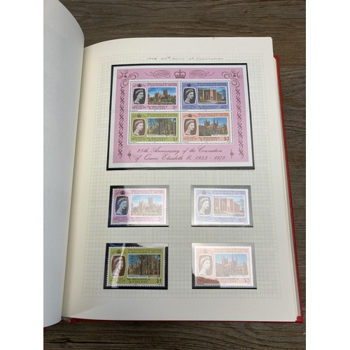 477 - A Stanley Gibbons stamp album containing St Vincent and South Georgia stamps