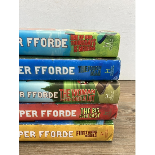 483 - Five Jasper Fforde hardback books