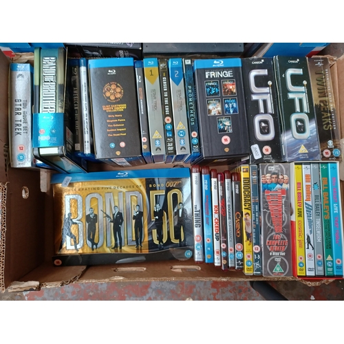 708 - A collection of DVDs and Blu-Rays to include 'Bond 007 50' anniversary box set, Thunderbirds nine di... 