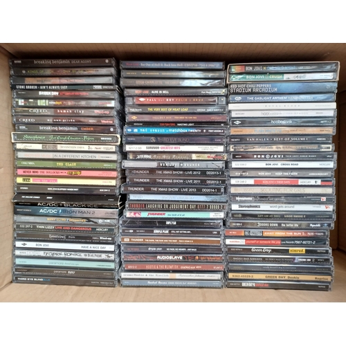 709 - A collection of mostly rock CDs to include ACϟDC, Bon Jovi, Thin Lizzy, My Chemical Romance, Paramor... 