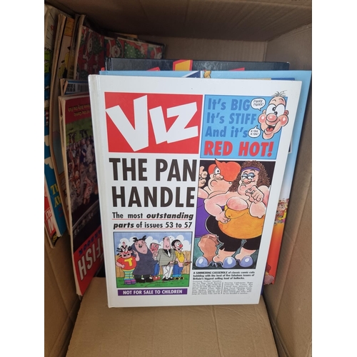 927 - A box containing a large quantity of Viz annuals and magazines