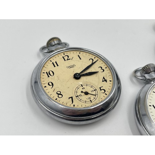 1247 - Four mid 20th century Smiths pocket watches