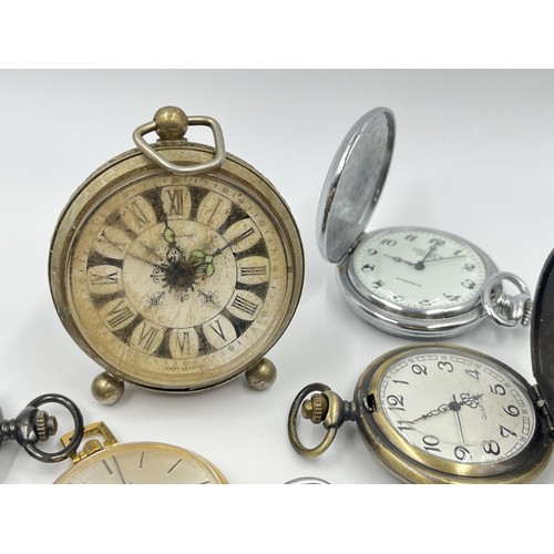 1251 - A large collection of early/mid 20th century pocket watches to include Cyma military issued G.S.T.P ... 