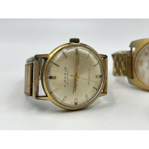 1265 - Four vintage mechanical men's wristwatches, one Kienzle Markant, one Anker Nivaflex, one Donada and ... 