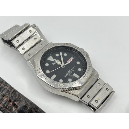 1267 - Five Pulsar quartz men’s wristwatches