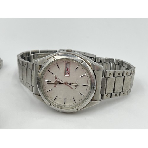 1267 - Five Pulsar quartz men’s wristwatches