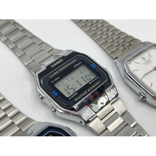 1280 - Three Casio digital and analogue quartz wristwatches