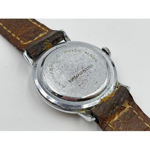 1282 - A vintage Inventic cal. EB 8800-2 mechanical 34mm men's wristwatch with textured dial and ED Kummer ... 