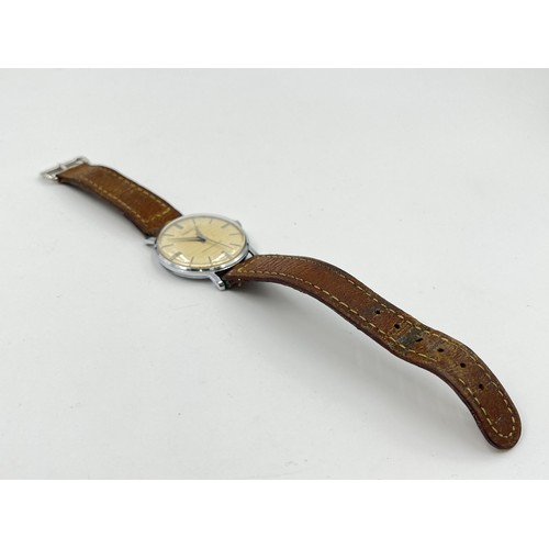 1282 - A vintage Inventic cal. EB 8800-2 mechanical 34mm men's wristwatch with textured dial and ED Kummer ... 