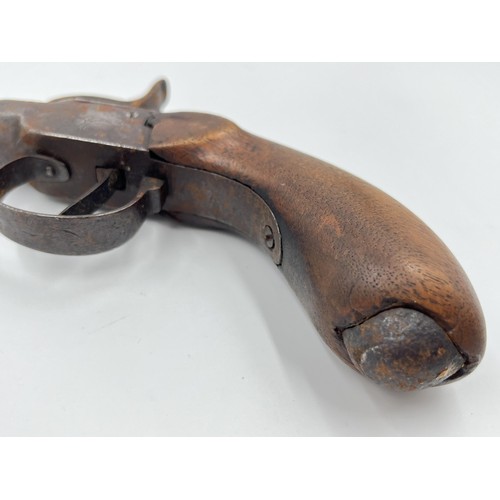 1362 - A 19th century Belgian percussion pistol - approx. 23cm long